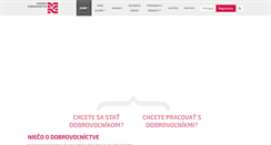 Desktop Screenshot of centrumdobrovolnictva.sk
